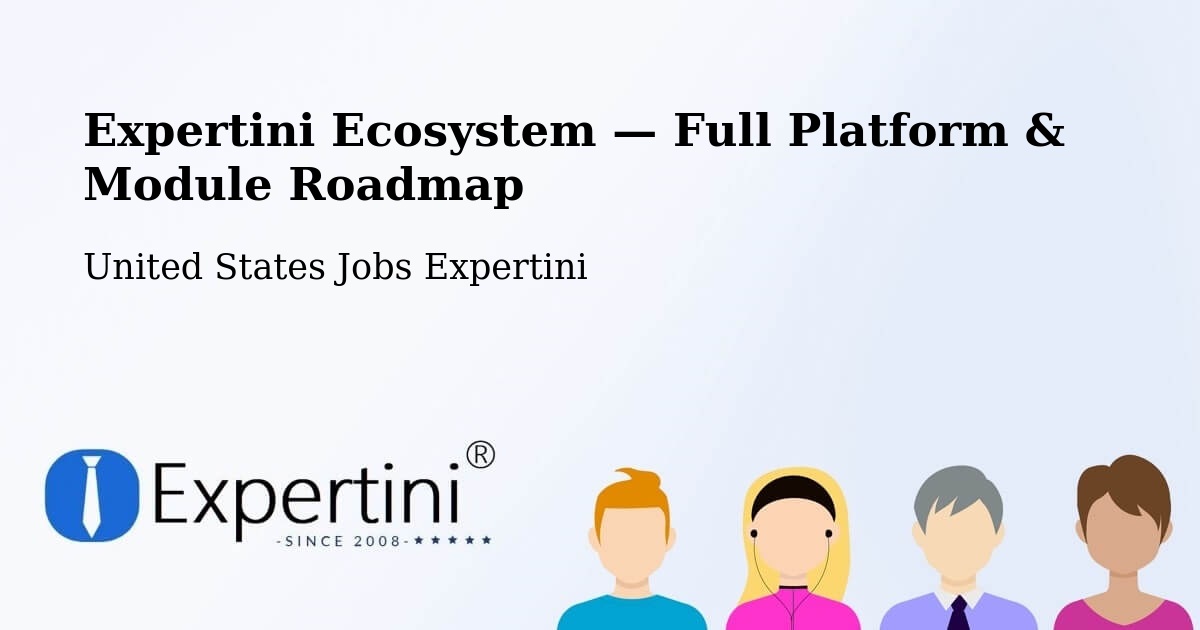 Expertini Ecosystem — Full Platform & Module Roadmap – Turtle Lake